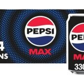 Pepsi Max No Sugar Cola Cans 24 x 330ml